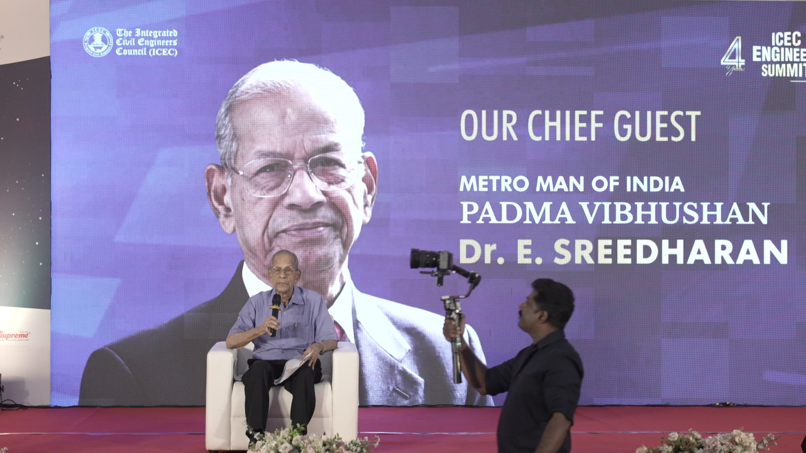 Metro Man of India Dr. E. Sreedharan, Chief Guest