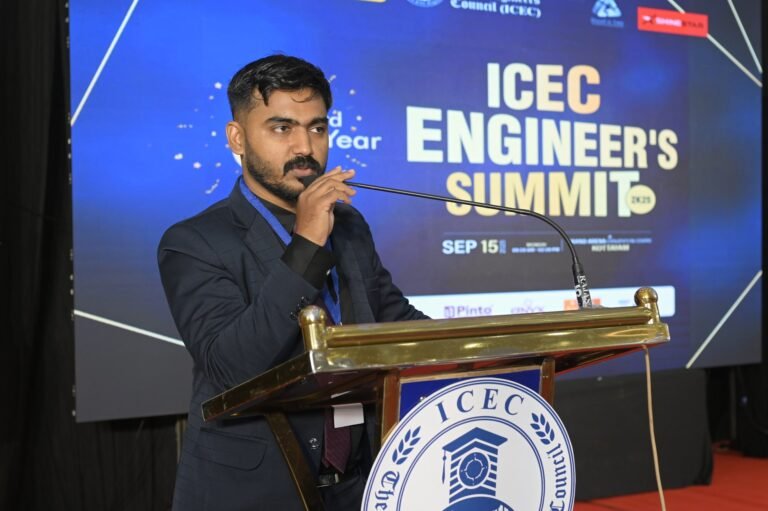 Engineer's Summit 2K25 – Speaker on Stage